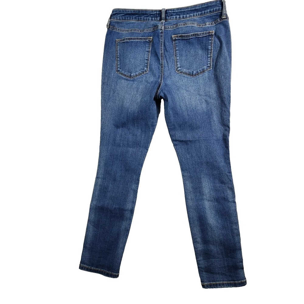 Sonoma Skinny Blue Jeans Women 12 Medium Wash Stretch Denim Casual Classic - Picture 3 of 8